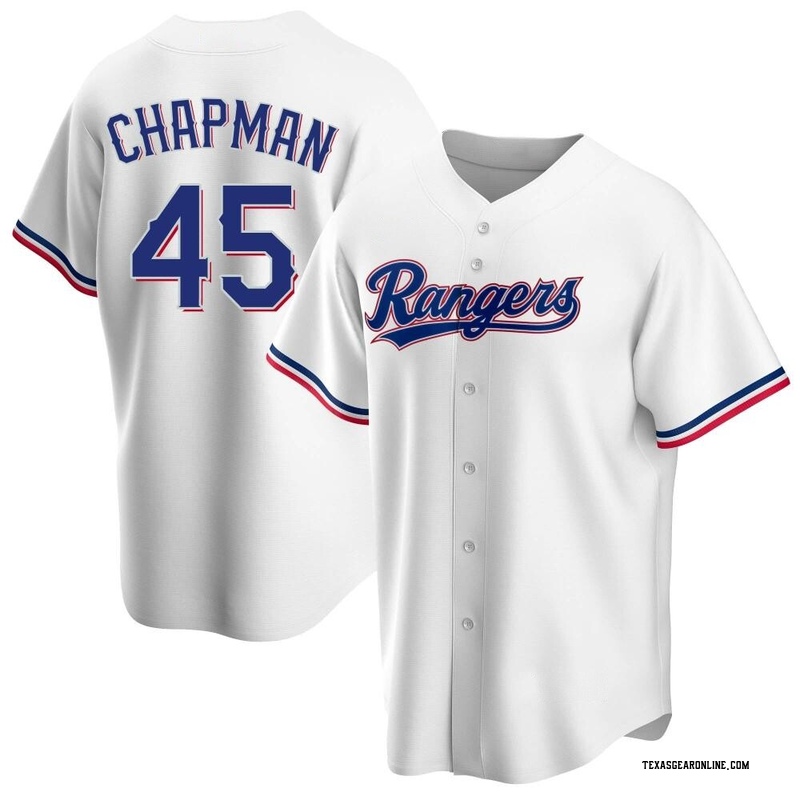 Texas Rangers Aroldis Chapman Red Replica Youth Alternate Player Jersey  S,M,L,XL,XXL,XXXL,XXXXL