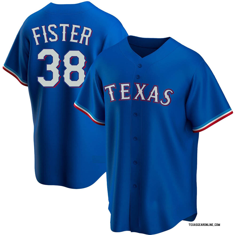 Doug Fister Youth Texas Rangers Jersey Black/White Replica