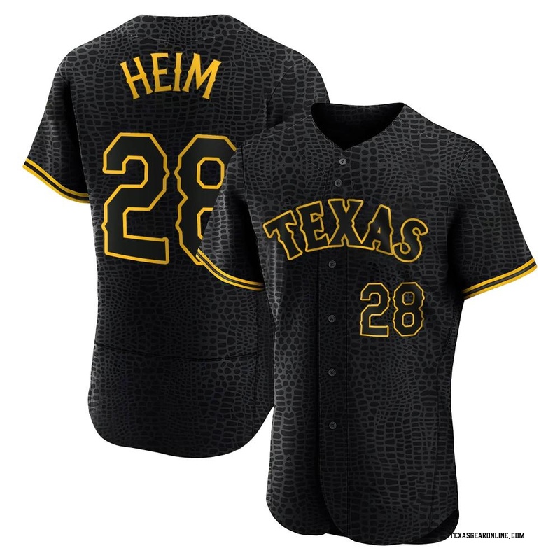 Texas Rangers Jonah Heim Black Holographic Replica Men's